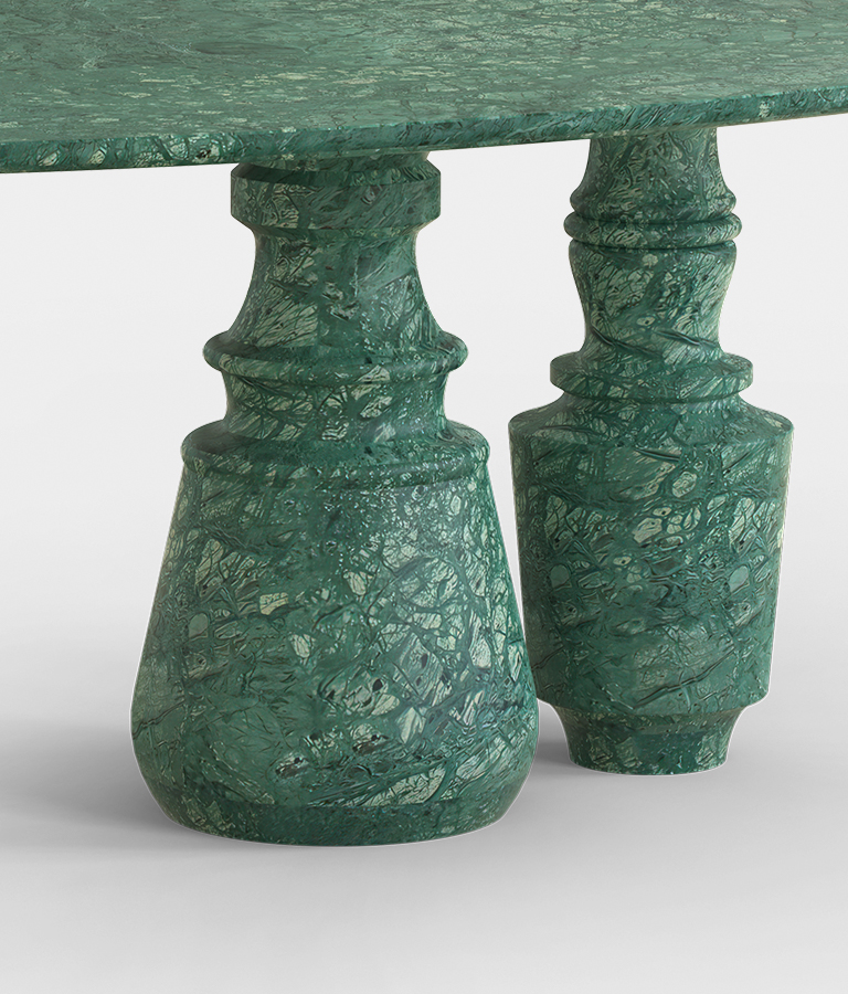 Pietra Oval Guatemala Contemporary Dining Table