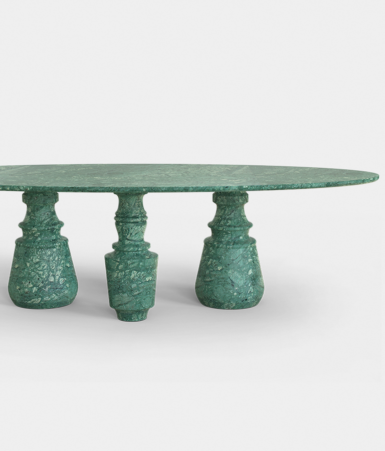 Pietra Oval XL Guatemala Contemporary Dining Table