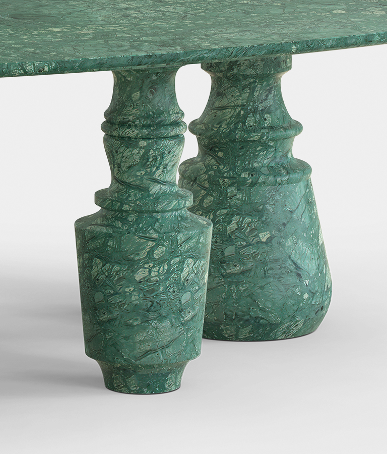 Pietra Oval XL Guatemala Contemporary Dining Table