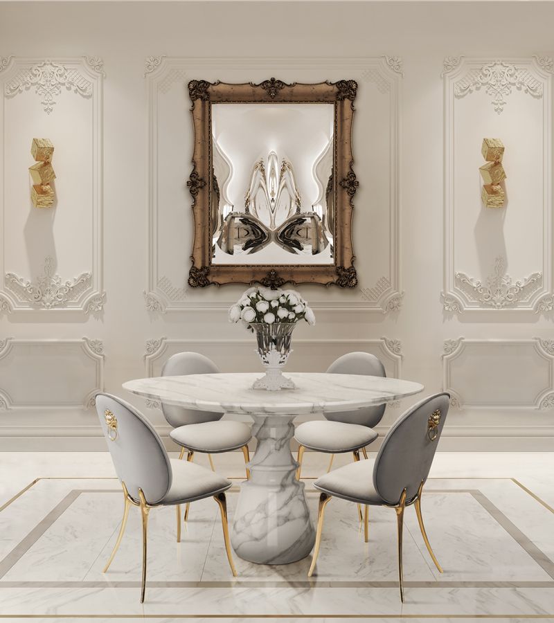 Pietra Round Contemporary Dining Table