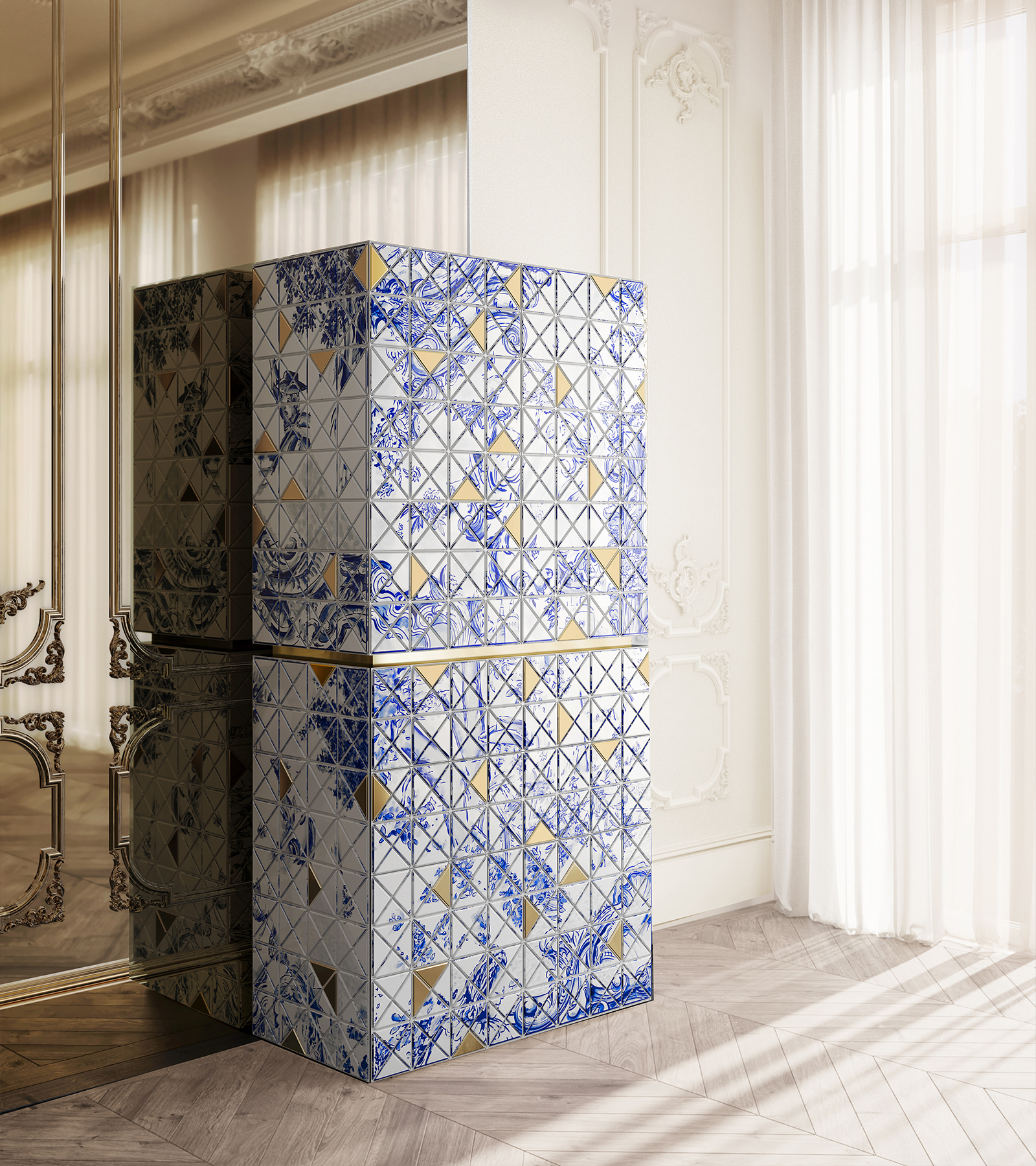 Pixel Green  Luxury Cabinet