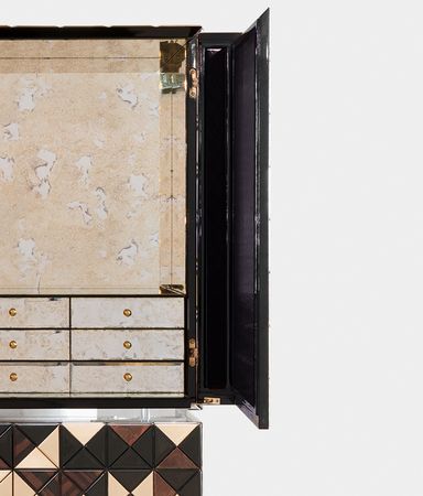 Pixel Walnut Luxury Cabinet