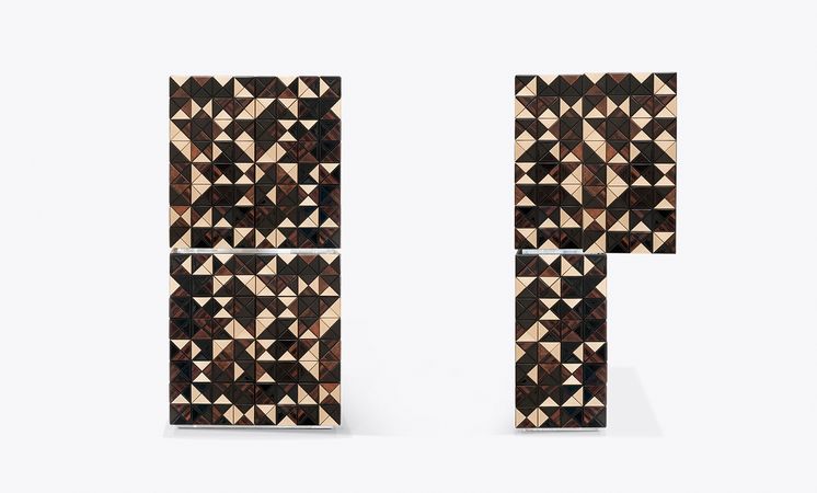 Pixel Walnut Luxury Cabinet