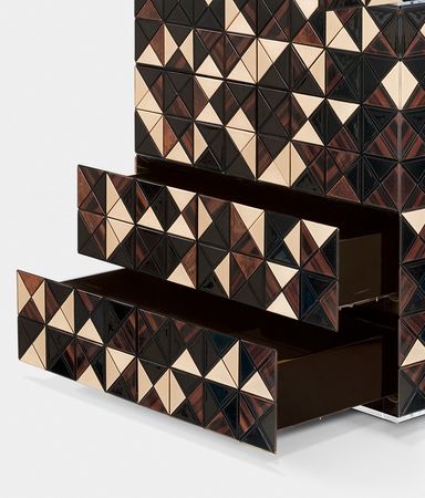 Pixel Walnut Luxury Cabinet