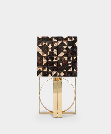 Pixel Walnut Luxury Cabinet