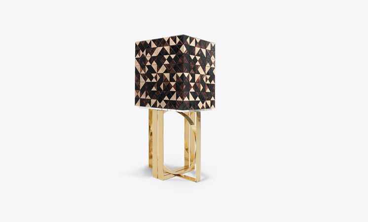 Pixel Walnut Luxury Cabinet