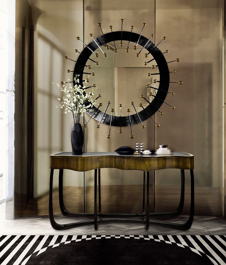 Sinuous Patina Contemporary Console
