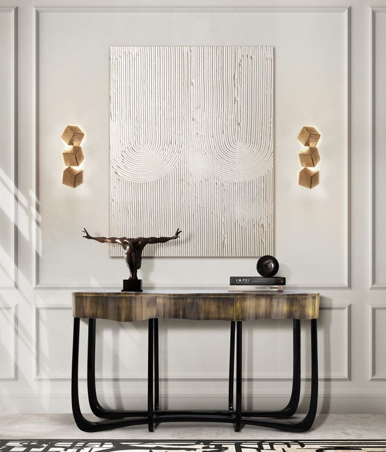 Sinuous Patina Contemporary Console