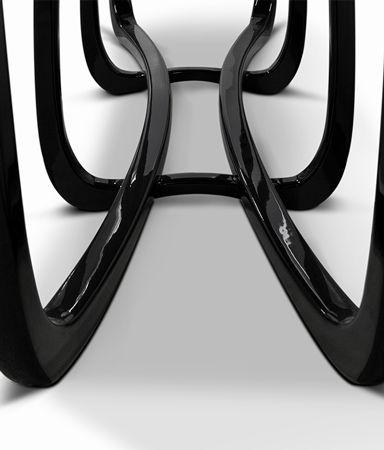 Sinuous Patina Contemporary Console