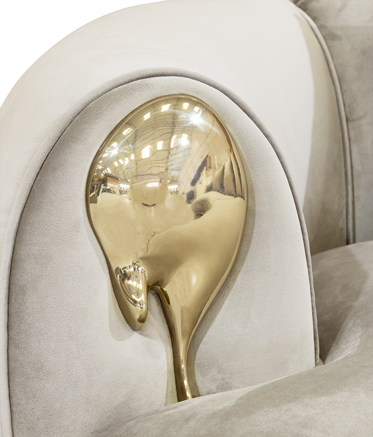 Soleil curved sofa