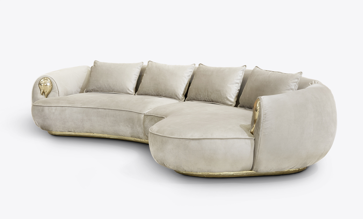 Soleil curved sofa
