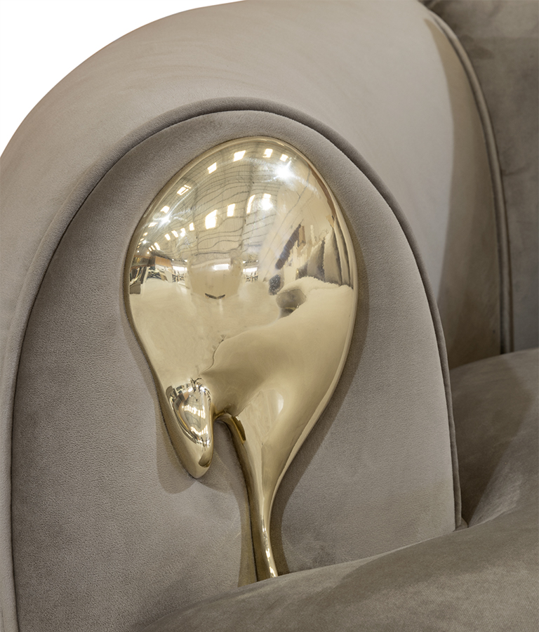 Soleil curved sofa