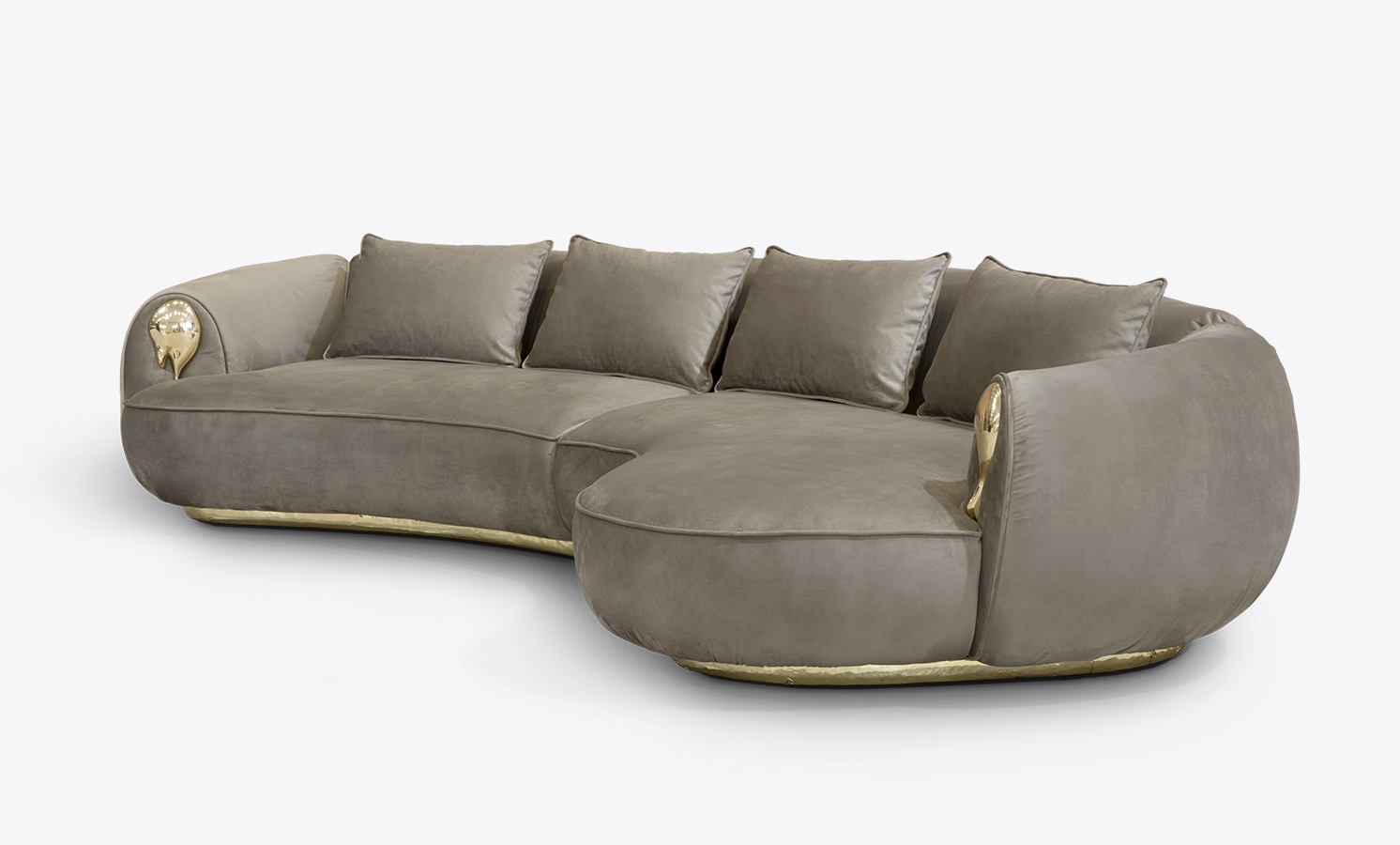 Soleil curved sofa