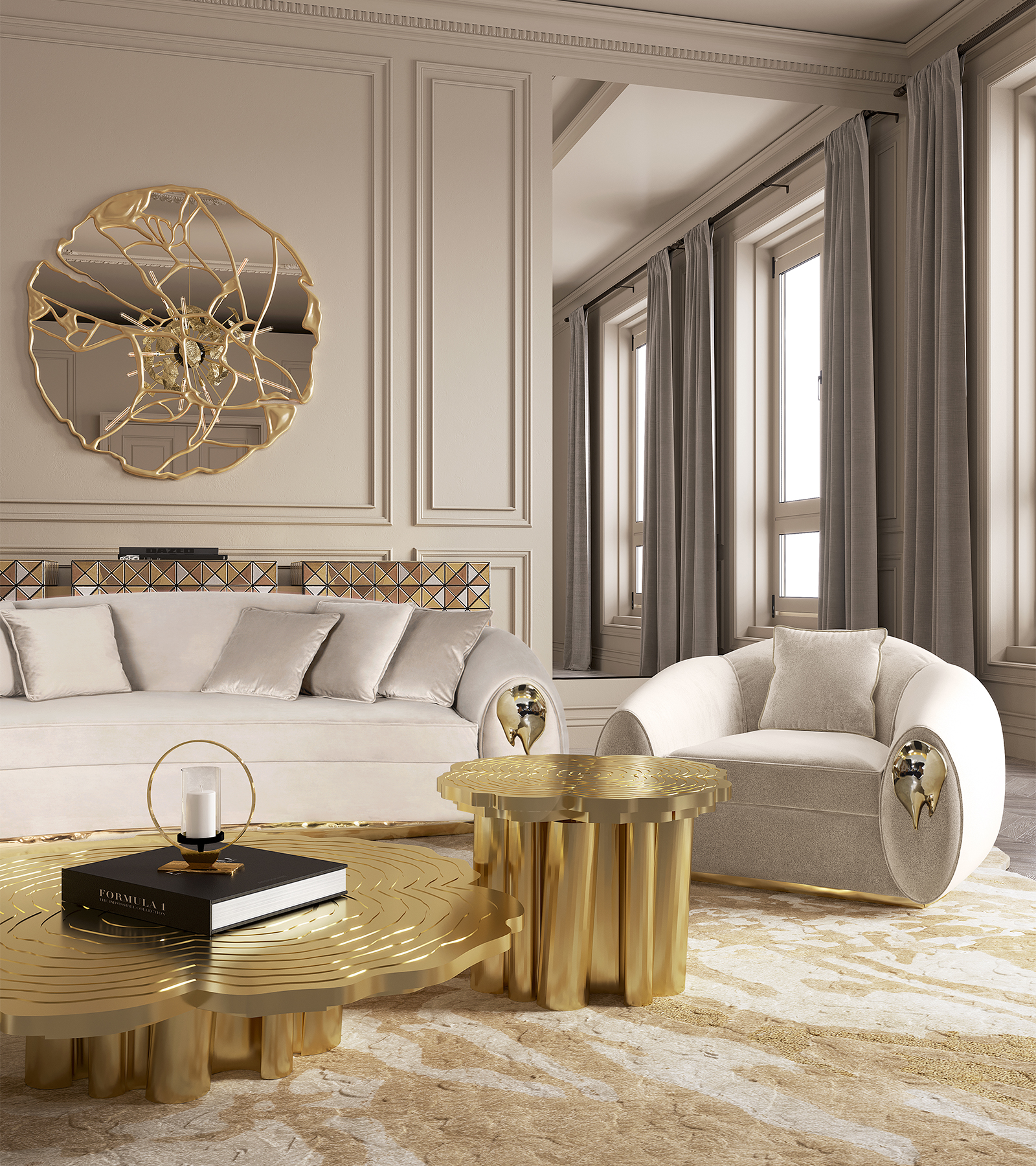 Soleil Modern Sofa