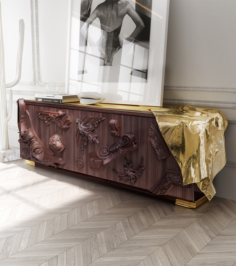 Voltaire Walnut Sideboard