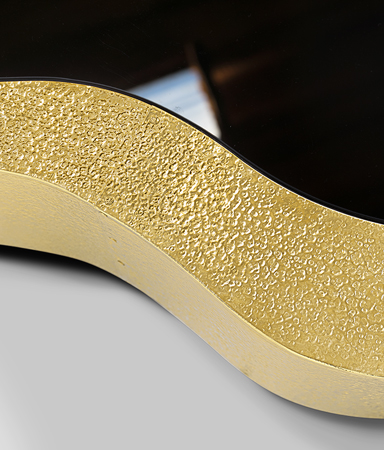 Wave Hammered Brass Luxury Center Table