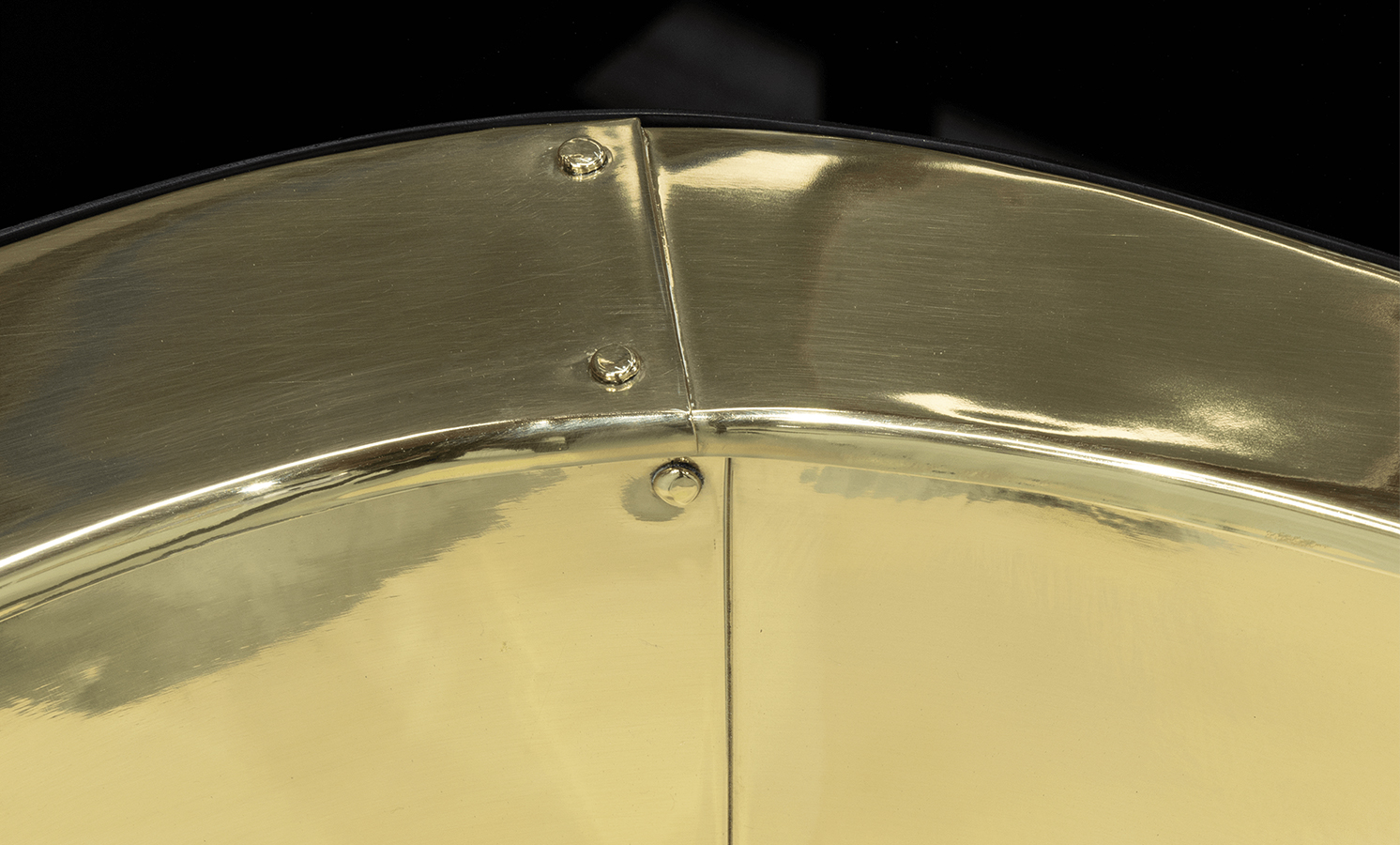 Wave Polished Brass Luxury Center Table