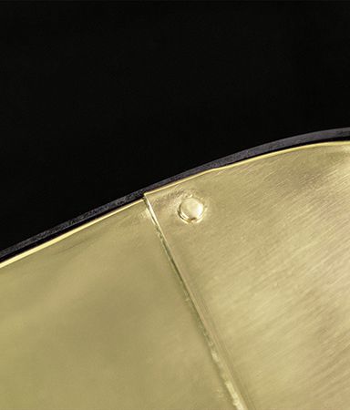 Wave Polished Brass Luxury Center Table
