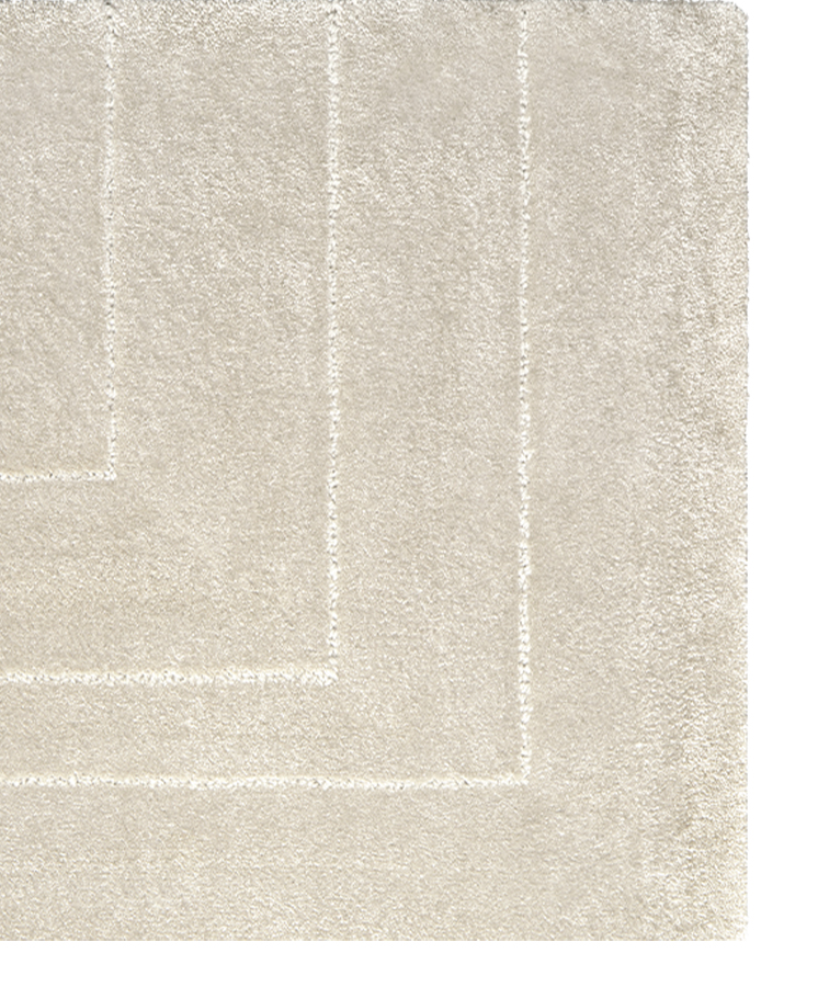WHITE GARDEN RUG